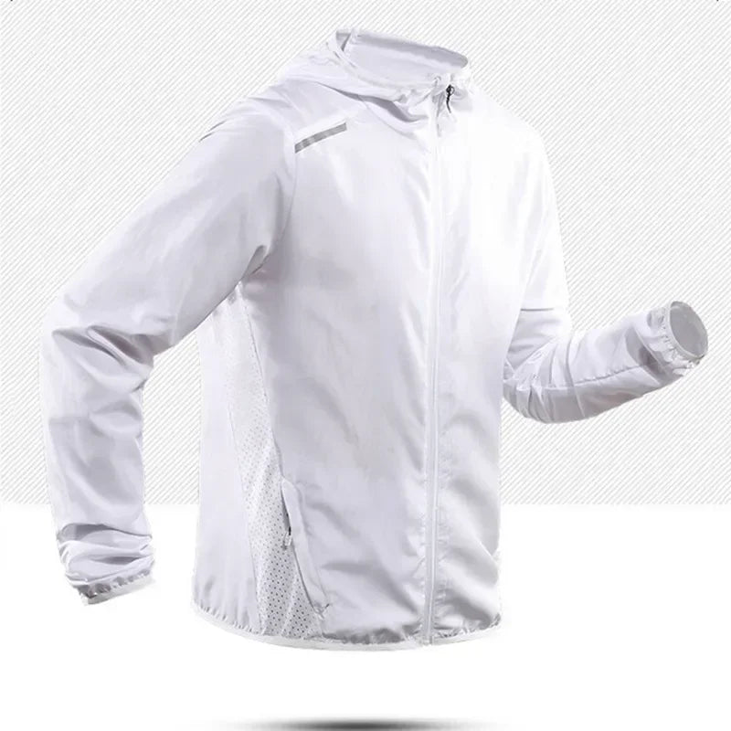 Veste de course à capuche premium