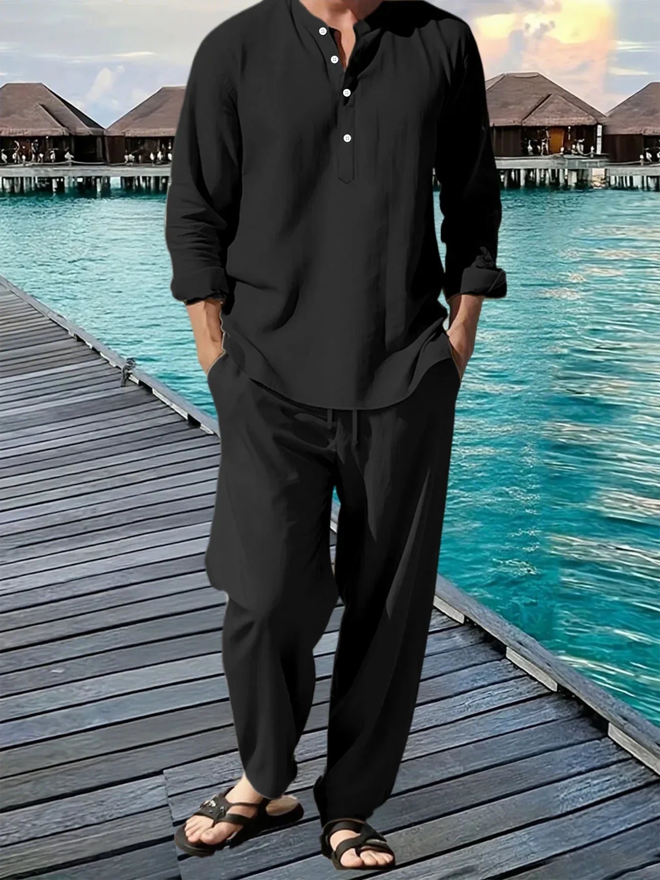 BreezeFit Men's Summer Suit: Vibrant and Durable