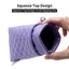 Premium Double Glasses Case with Cleaning Cloth - Purple