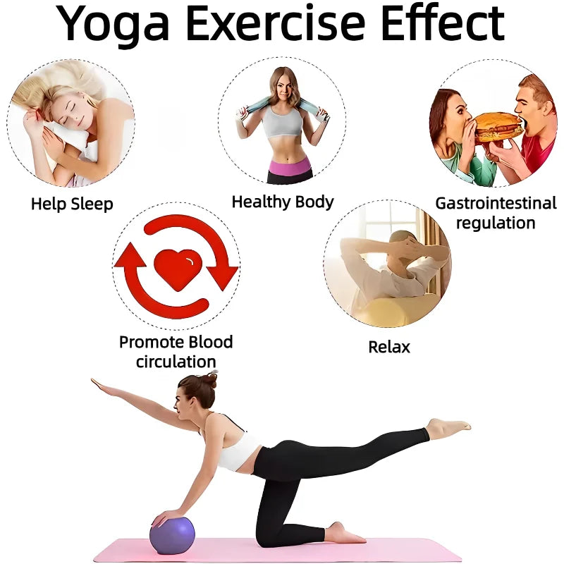 Balle de Yoga Pilates 25CM pour l'entraînement du tronc et de l'équilibre