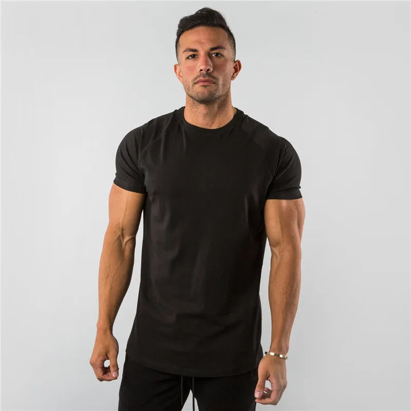 Men's Cotton Plain Fitness Tees