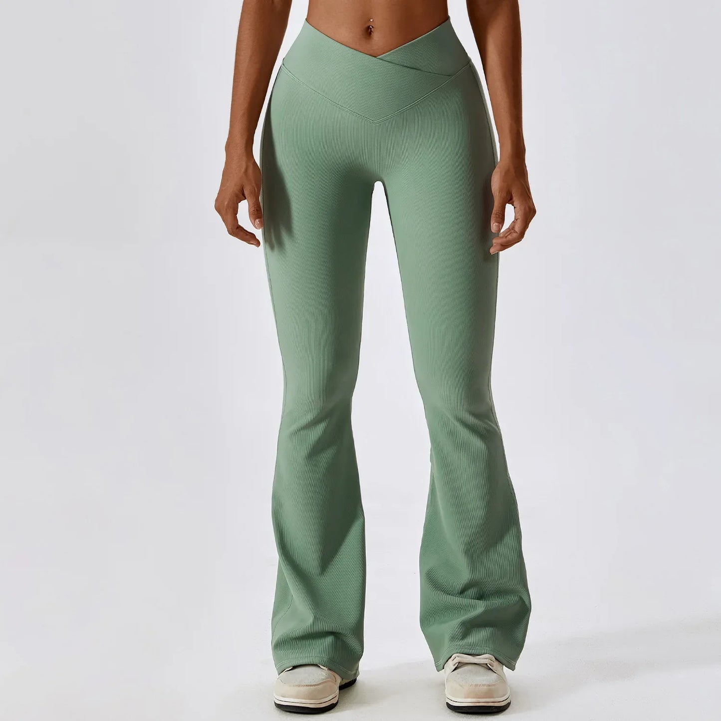 Pantalons de yoga taille haute FlareFit pour femmes