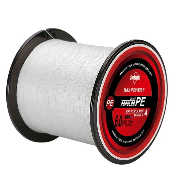 SeaKnight Brand TriPoseidon Series 300M 330Yards PE Braided Fishing Line 4 Strands 8 10 20 30 40 60LB Multifilament Fishing Line - Korvel