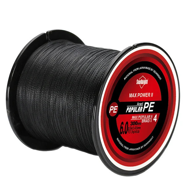 SeaKnight Brand TriPoseidon Series 300M 330Yards PE Braided Fishing Line 4 Strands 8 10 20 30 40 60LB Multifilament Fishing Line - Korvel