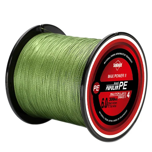 SeaKnight Brand TriPoseidon Series 300M 330Yards PE Braided Fishing Line 4 Strands 8 10 20 30 40 60LB Multifilament Fishing Line - Korvel