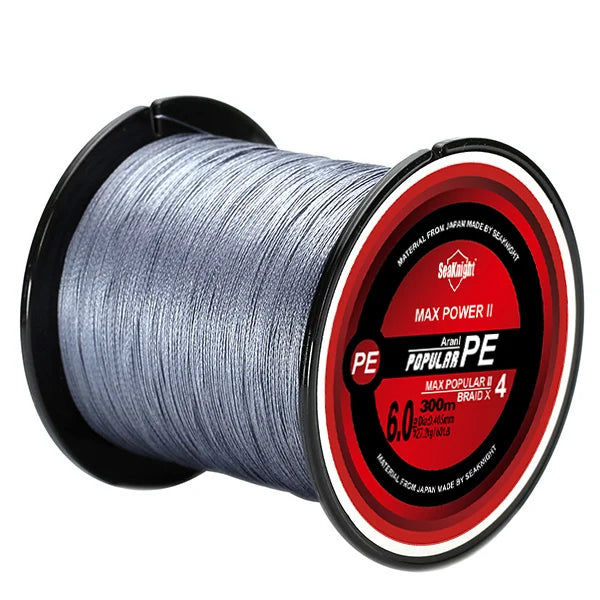 SeaKnight Brand TriPoseidon Series 300M 330Yards PE Braided Fishing Line 4 Strands 8 10 20 30 40 60LB Multifilament Fishing Line - Korvel