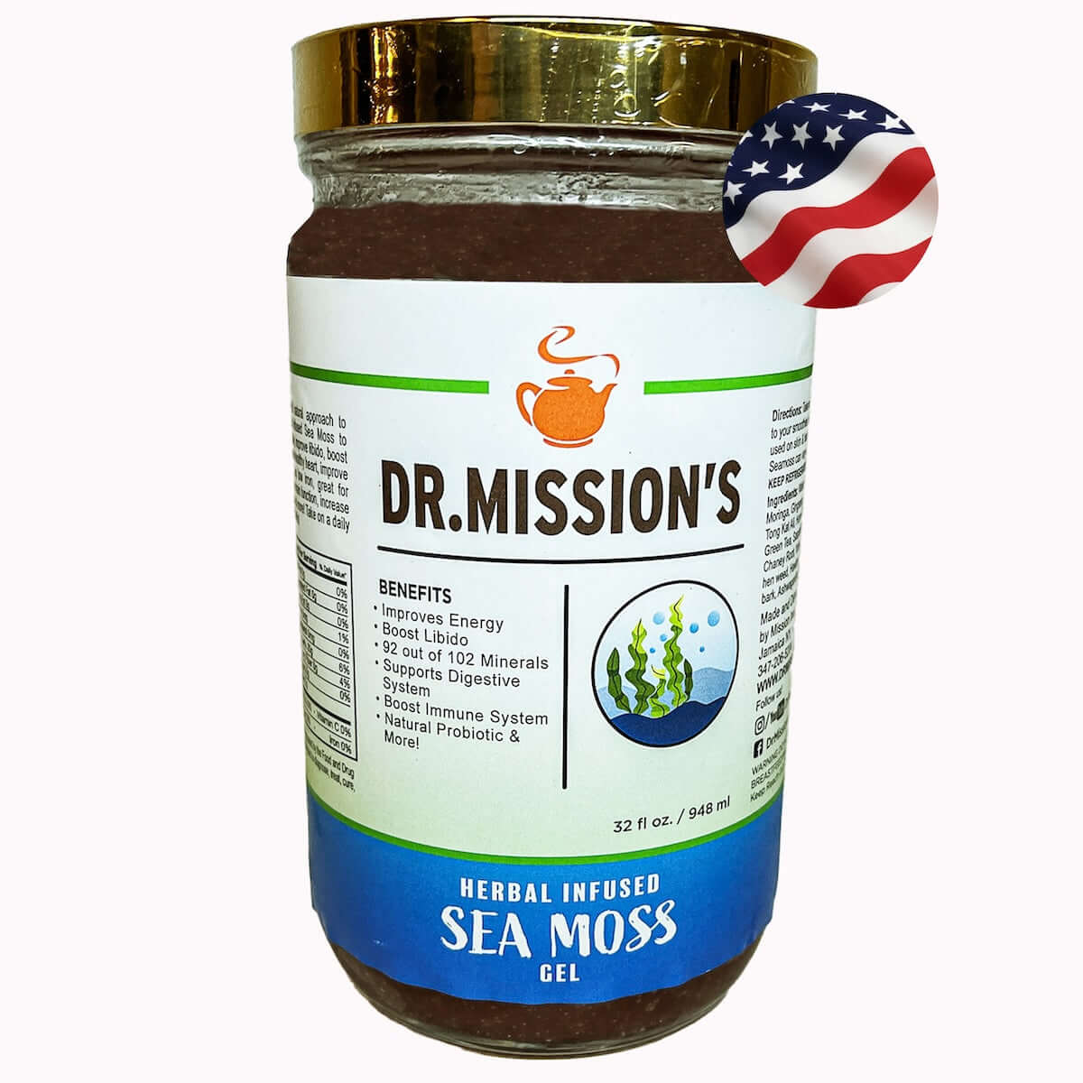 Dr. Mission Sea Moss Gel - Korvel