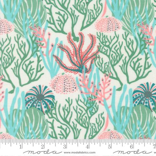 Seaweed Reef Coral Reef Cotton Fabric - 44"/45" Per Yard