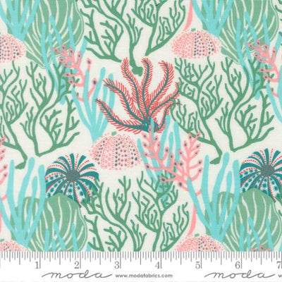 Seaweed Reef Coral Reef Cotton Fabric - 44"/45" Per Yard