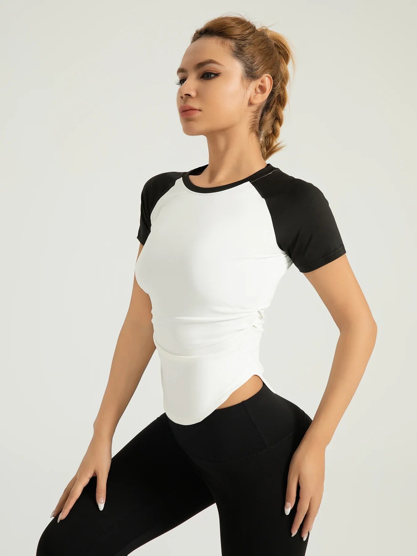Women's Quick-Dry Compression Fit Yoga Running Tee