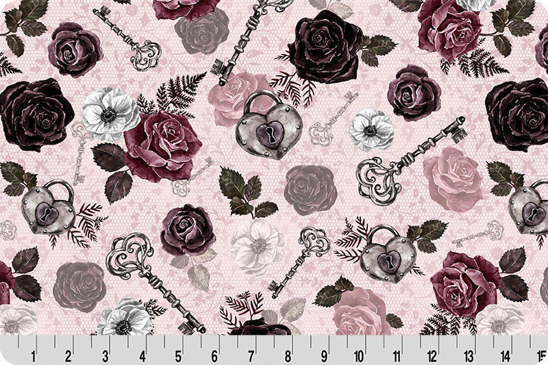 Tejido Digital Cuddle Black Cherry Secret Crush por Yarda