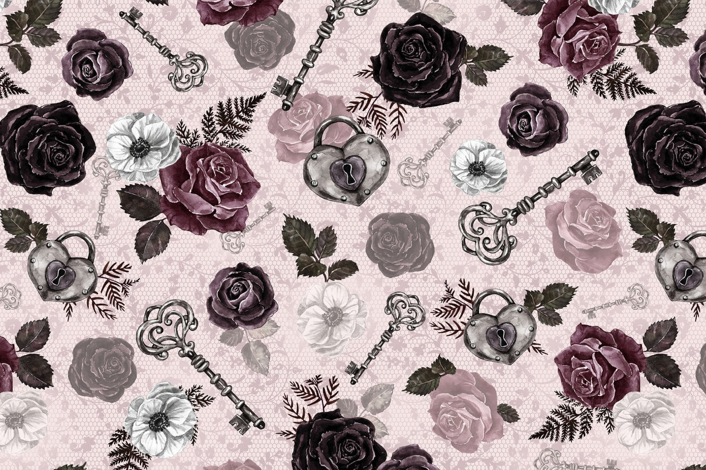 Tejido Digital Cuddle Black Cherry Secret Crush por Yarda