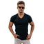 Men's V-Neck Short Sleeve Fitness T-Shirt