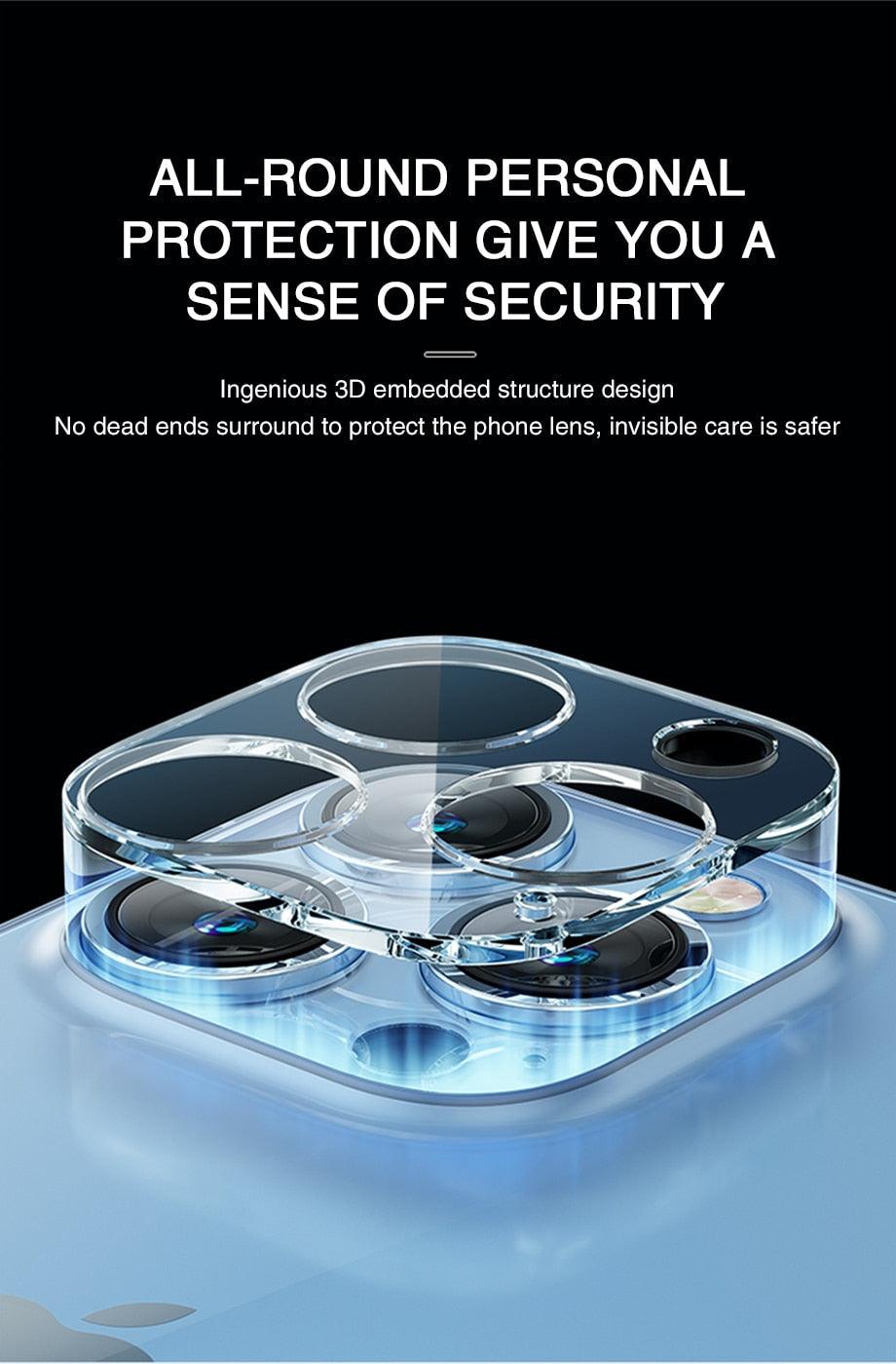 Protectores de Lentes de Cámara Trasera HD Premium para iPhone