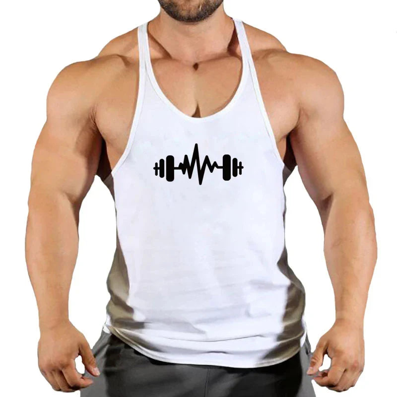 Camiseta sin mangas premium para hombres, ideal para entusiastas del fitness