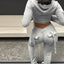 Ensemble Zip Crop Hoodie & Jogger V-Waist