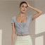 Crop Top V Neck Chic pour Femmes
