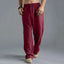 Pantalons décontractés en lin et coton pour hommes