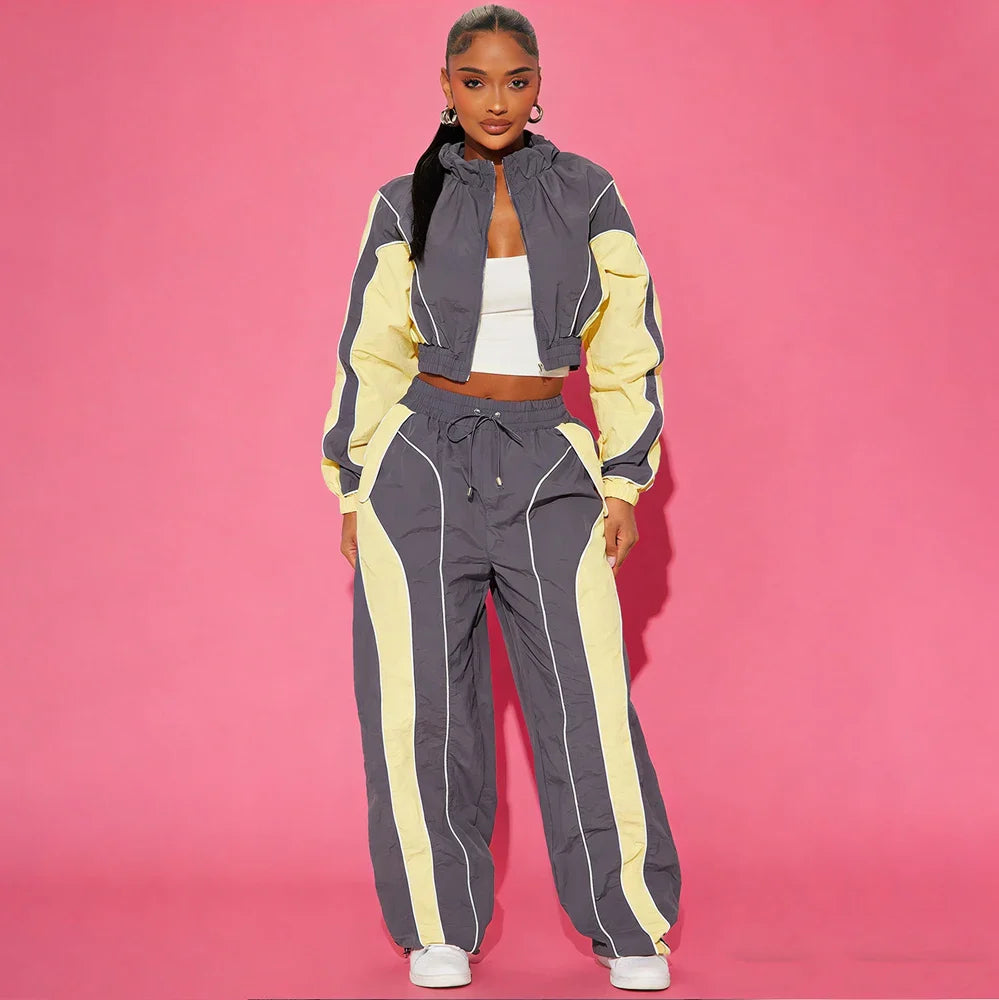 Conjunto de Chándal de Nylon Ligero para Mujer