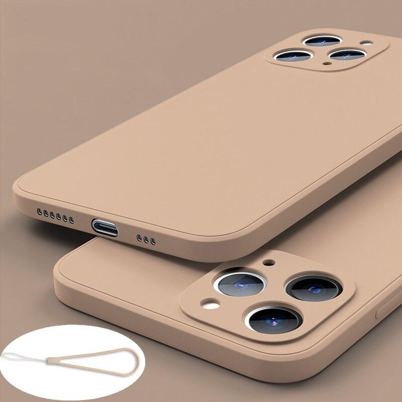 Coque en silicone premium pour iPhone 13 Pro Max et 12 Mini