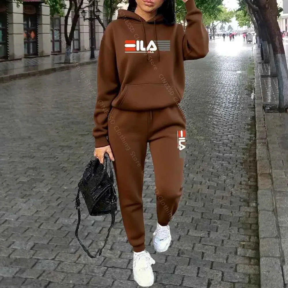 Ensemble de sweat à capuche et pantalon de luxe pour femmes