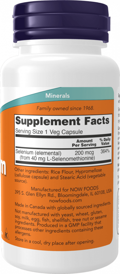 Capsules de sélénium 200mcg premium