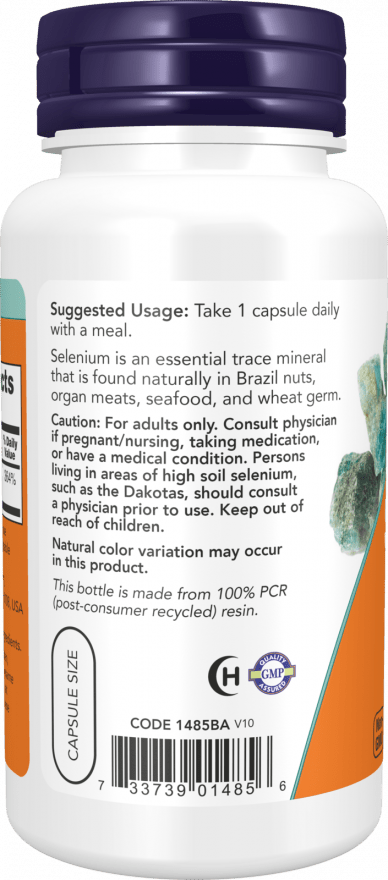 Capsules de sélénium 200mcg premium