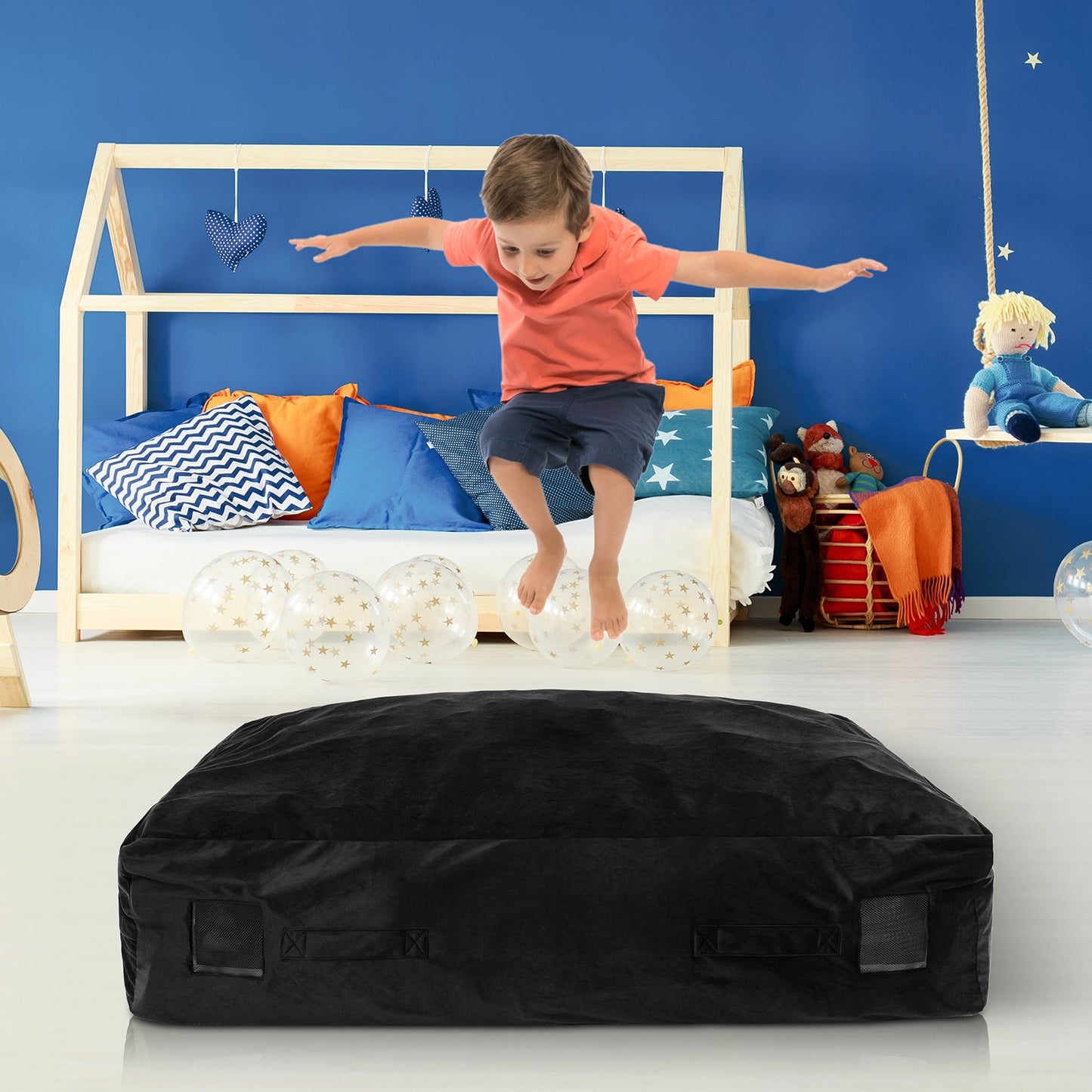 Gbruno Almohadilla Sensory Crash Pad de 47 x 35.5 Pulgadas - Negro