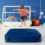 Alfombra Sensorial Crash Pad de 47 x 35.5 Pulgadas con Bloques de Espuma - Azul