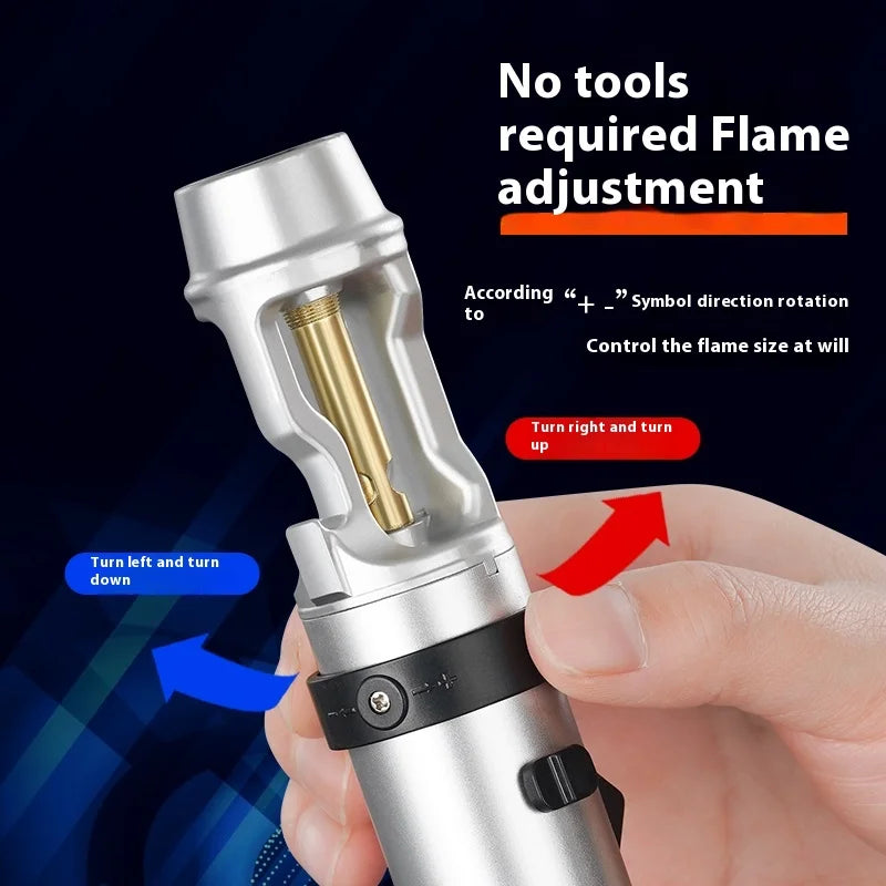 BlazeMaster Windproof Metal Torch for BBQ & Outdoor Cooking