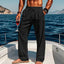Pantalones de yoga de lino para hombre en 16 colores para primavera/verano