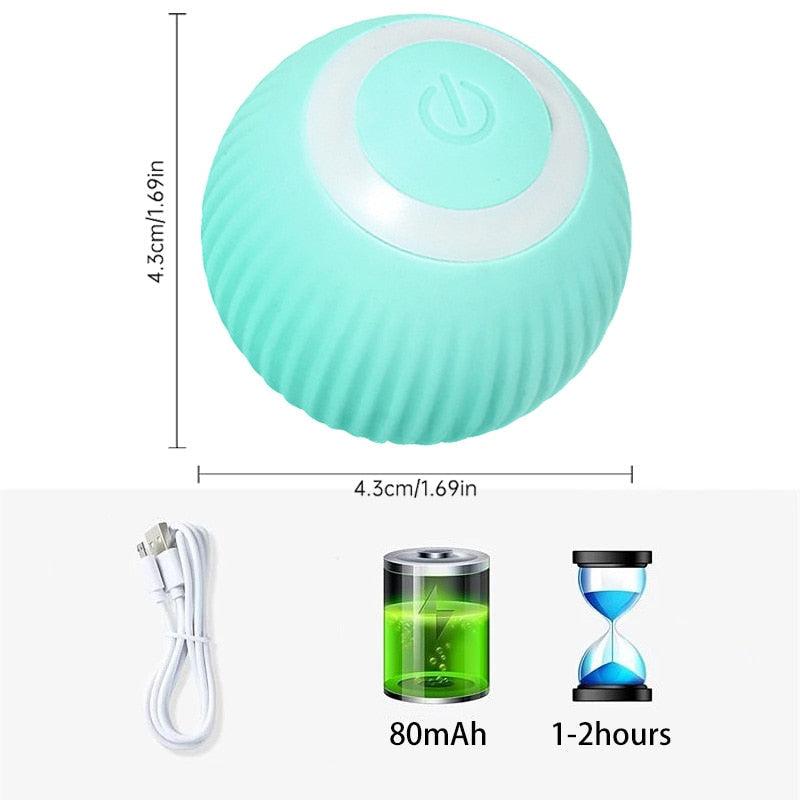 Jouet interactif pour chat roulant intelligent - Rechargeable et automatique