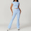 Ensemble de yoga pour femmes en 2 pièces : top court et leggings