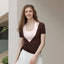 Crop Top V Neck Chic pour Femmes