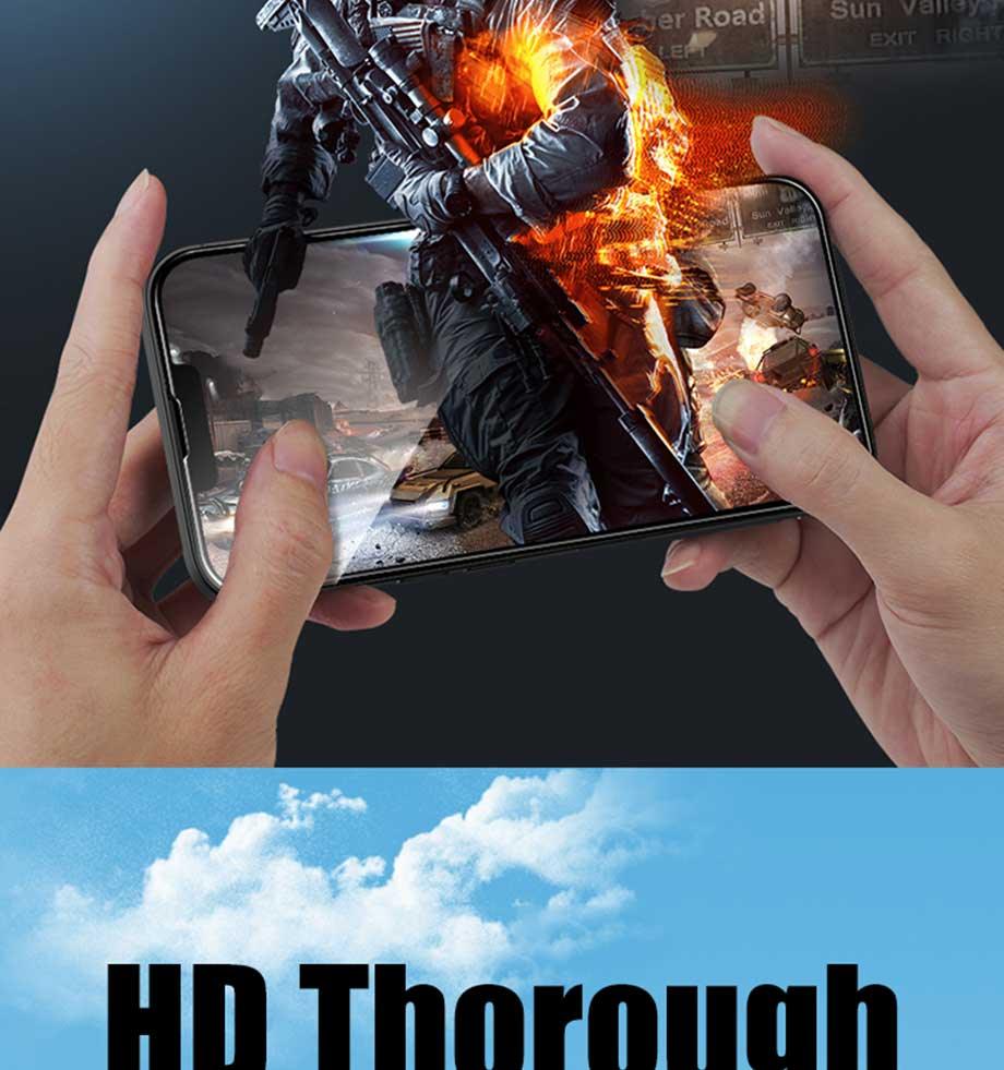 4Pcs Full Cover Tempered Glass Screen Protector for iPhone