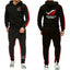 Conjunto de chándal de forro polar para hombre ROG: conjunto de jogger de color sólido