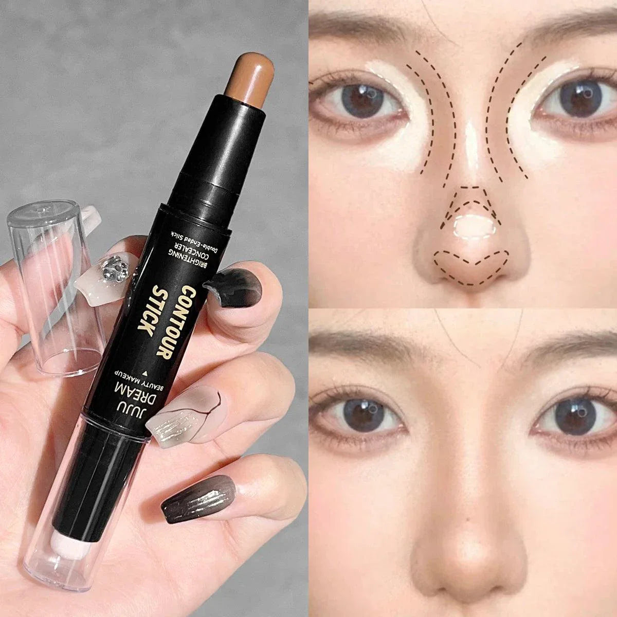 Dual Purpose Highlight Trimming Stick for Sculpting & Brightening