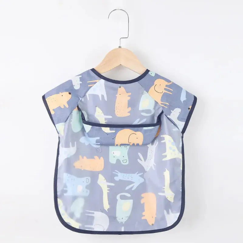 Bavoir imperméable à manches longues premium pour enfants