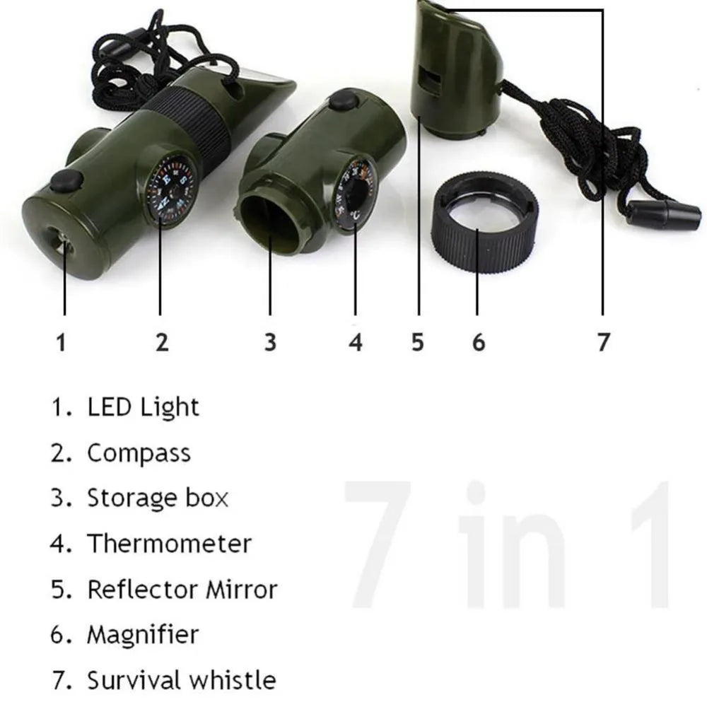 7-in-1 Jungle Survival Whistle
