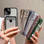 Coque de portefeuille transparente pour iPhone