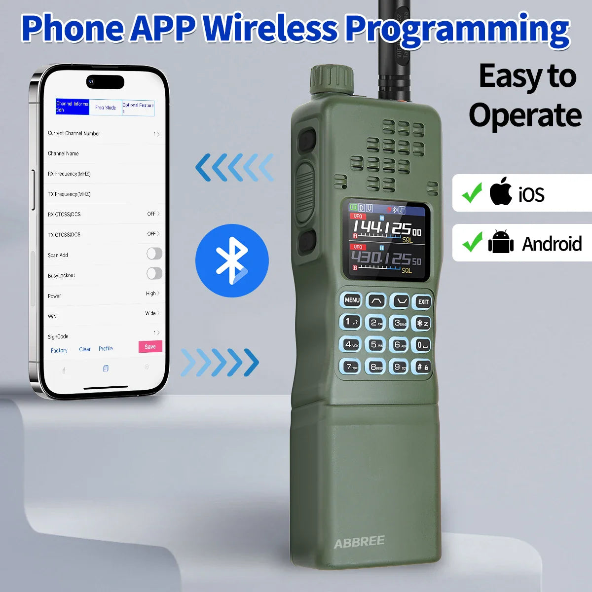 BAOFENG AR-152 PRO 10W GPS Bluetooth Radio Bidireccional