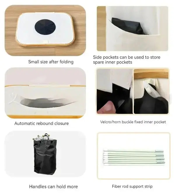 Panier de rangement pliable écologique