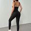 Elegant Black Backless Sling Jumpsuit for Women