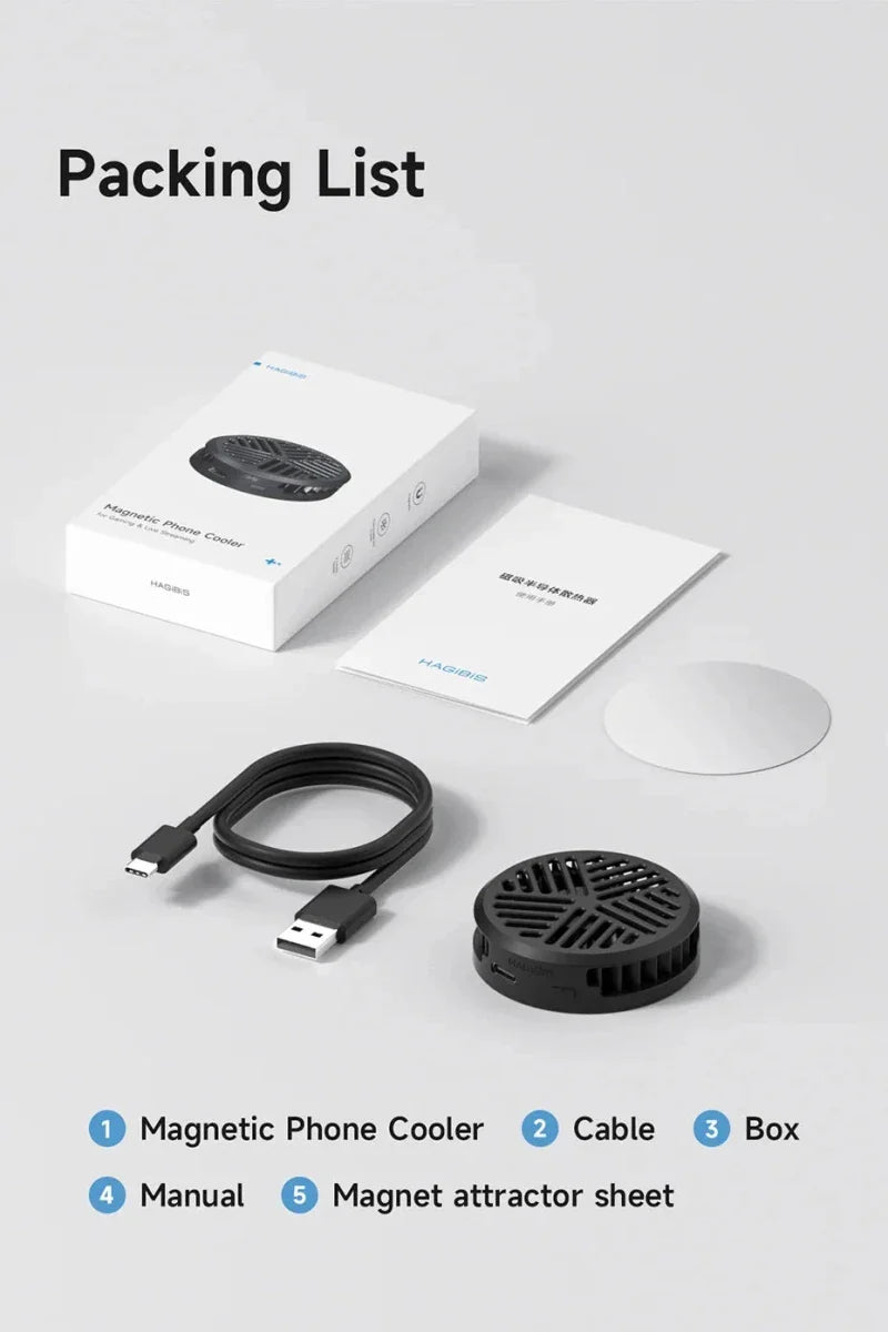 Enfriador Magnético de Teléfonos Móviles Hagibis para Juegos Móviles