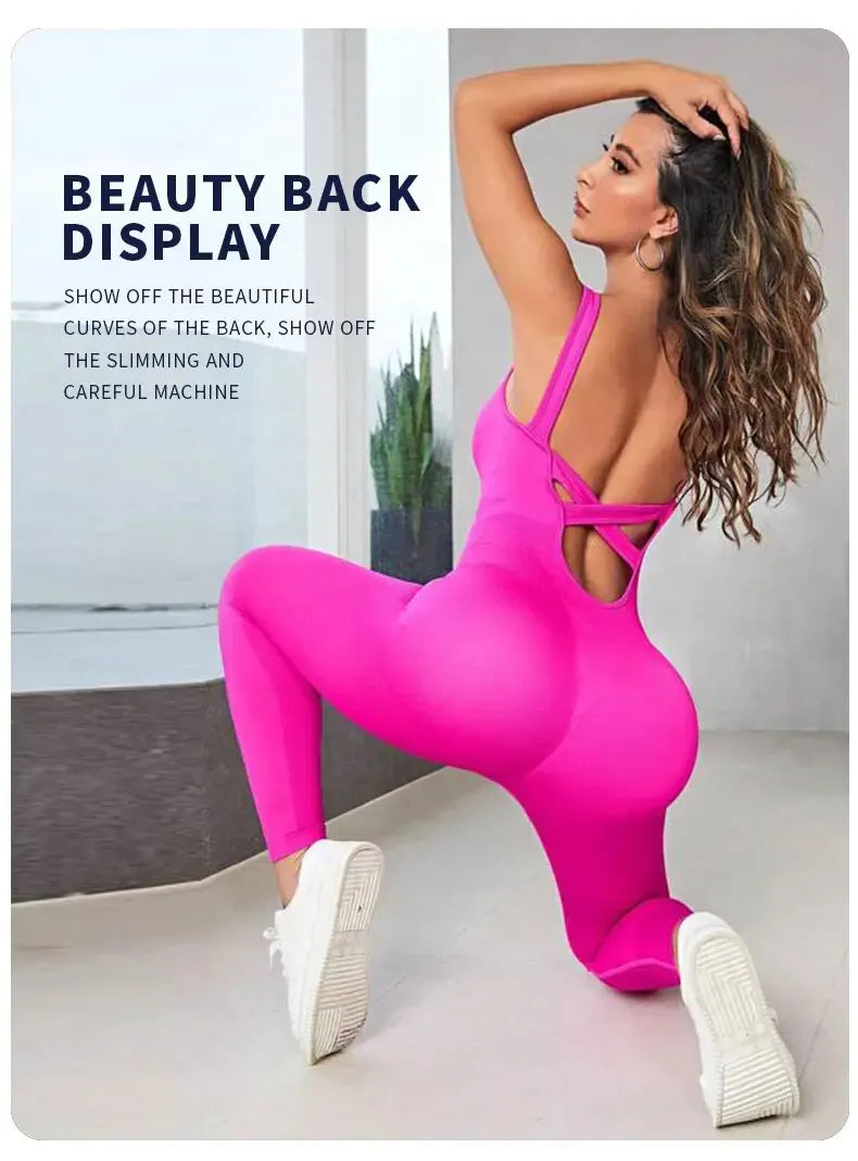 Mono de Yoga Bodycon Sin Espalda FlexiFit