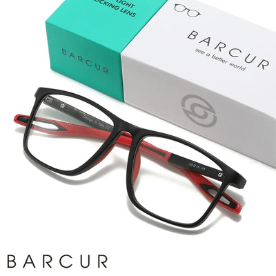 BARCUR Ultra-Light Sports Reading Glasses for Men & Women – Durable Presbyopia Eyewear with High-Definition Lenses – Stylish Rectangle Reade - Korvel
