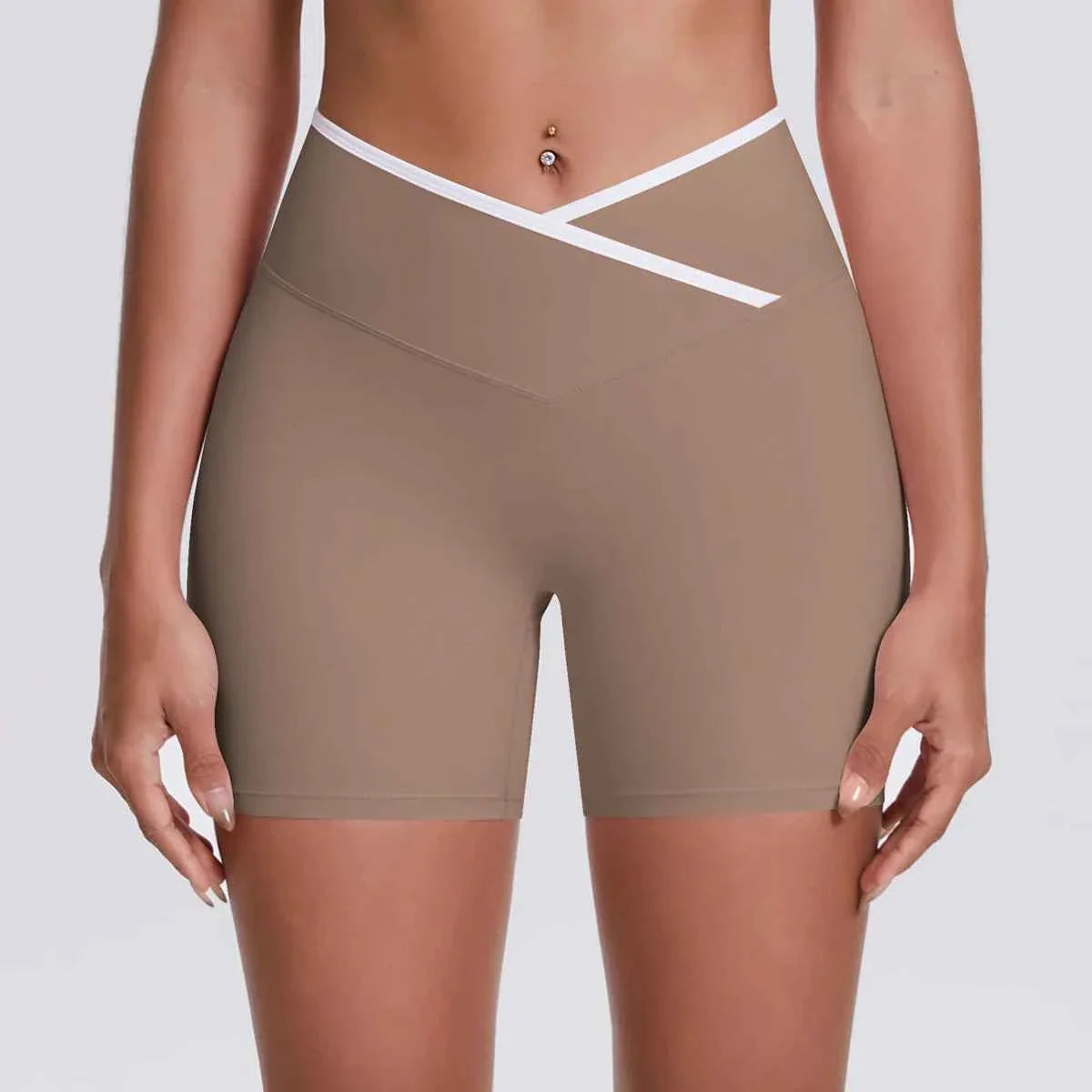 Shorts de Fitness para Mujeres con Cintura en Forma de V