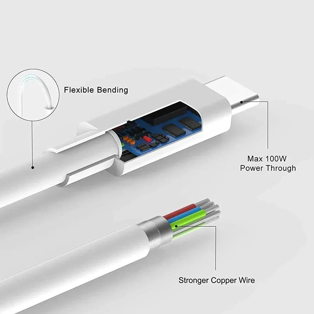 PD 60W USB-C to USB Type-C Cable - Fast Charge & Data Sync