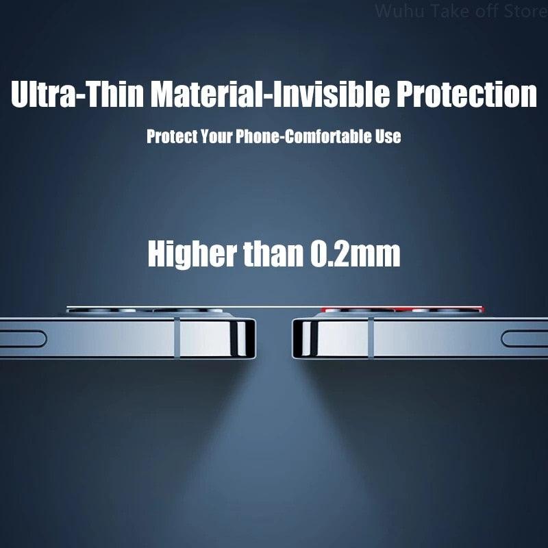 4-Piece Protective Glass Set for iPhone Camera Lenses