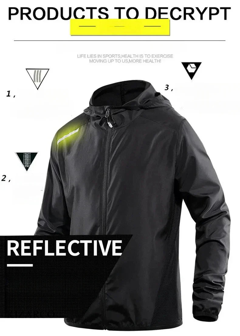 Veste de course à capuche premium